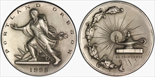 1966 Medal D1966-1a Matte Silver ANA 75th Anniversary 