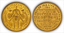 (C.1926) Token TC-329152 Brass The Butter and Egg Men 