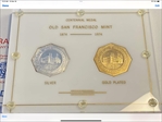 1974 Medal San Francisco Mint Bicentennial C.S.N.A Silver 