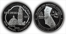 1974 Medal San Francisco Mint Bicentennial C.S.N.A Silver 