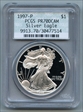 1997-P $1 Silver Eagle PR70DCAM