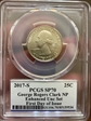 2017-S 25C George Rogers Clark NP Enhanced Unc Set FDI Denver ANA SP70