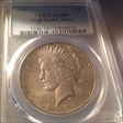 1921 $1 High Relief, Peace AU58+