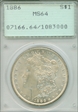 1886 $1 MS64