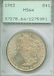 1902 $1 MS64