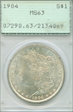 1904 $1 MS63