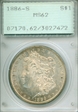 1886-S $1 MS62