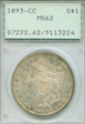 1893-CC $1 MS62