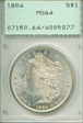 1884 $1 MS64