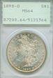 1890-O $1 MS64
