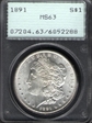 1891 $1 MS63
