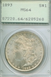 1893 $1 MS64