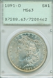 1891-O $1 MS63