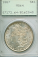 1887 $1 MS64