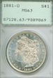 1881-O $1 MS63