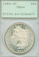1880-CC $1 MS64