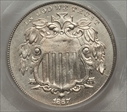 1867 5C Rays MS64