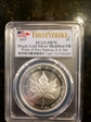 2019 $5 Maple Leaf Silver Modified PR Pride of Two Nations, U.S. Set First Strike PR70