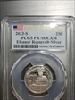 2023-S 25C Eleanor Roosevelt-Silver First Day of Issue PR70DCAM
