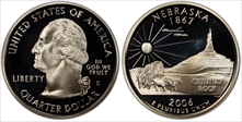 2006-S 25C Nebraska Silver PR69DCAM