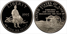 1995-S 50C Civil War PR69DCAM