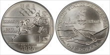 1995-D $1 Track & Field MS70