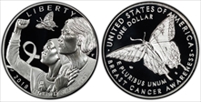 2018-P $1 Breast Cancer Awareness PR69DCAM
