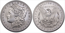 2021 $1 Morgan Dollar 100th Anniversary MS70