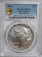 2024 $1 Peace Dollar First Strike MS70