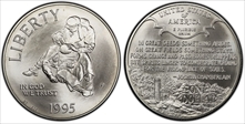 1995-P $1 Civil War MS69