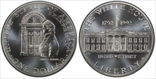 1992-D $1 White House MS70