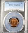 1898 1C MS65RB