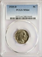 1935-D 5C MS64