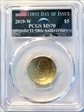 2019-W $5 Apollo 11 50th Anniversary First Day of Issue Earth Rising AMF MS70