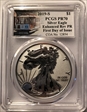 2019-S $1 Silver Eagle Enhanced Rev PR First Day of Issue PR70