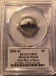 2020-W 5C Reverse Proof First Day of Issue Jamie Franki PR70