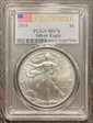 2019 $1 Silver Eagle First Strike MS70