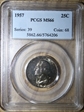 1957 25C MS66