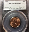 1958 1C MS66RD
