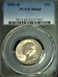 1941-D 25C MS66
