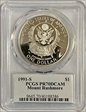 1991-S $1 Mount Rushmore PR70DCAM