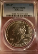 1993-P $1 Jefferson MS70