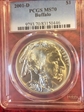 2001-D $1 Buffalo MS70