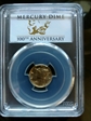 2016-W 10C Mercury Dime Gold 100th Anniversary First Strike Label SP70
