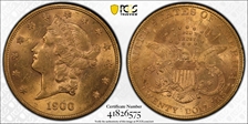 1900 $20 MS61