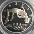 1996-P $1 High Jump PR68DCAM