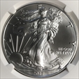 2017-(W) $1 Silver Eagle Struck at West Point First Strike MS70