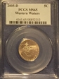 2005-D 5C Western Waters MS65
