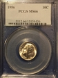 1956 10C MS66