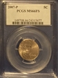 2007-P 5C MS66FS